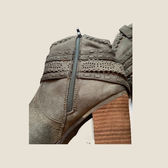 Not Rated Khaki Kandinsky Booties - Picture 7 of 10